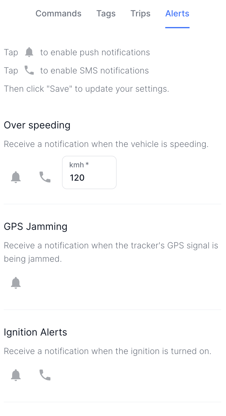 Notification screen